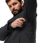 Black Men'S Shell Jacket With Texapore Pro