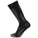 Black Calf-Length Ski Socks With Merino Wool