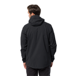 Black Breathable, Waterproof And Windproof Shell Jacket In Recycled Fabric With Pit Zips