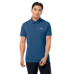 Indigo Blue Lightweight Polo Shirt Men