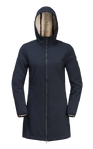 Night Blue Warm, Windproof Coat With Hood