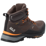 Mocca / Orange Mens Waterproof Hiking Shoes