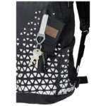 Reflective Grid Backpack With Reflectors