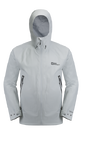 Silver Grey Waterproof, Windproof And Breathable Shell Jacket With Water Resistant Zips
