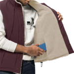 Winter Grape Sherpa Fleece Vest