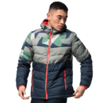 Night Blue All Over Windproof Down Jacket Men