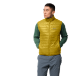 Lemon Curry Windproof Quilted Vest Men