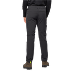 Black Wind Resistant And Water Repellent, Very Breathable Softshell Trousers With Light Thermal Lining