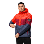 Red Lacquer Windproof Insulated Jacket Men