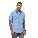Cool Water Checks Short-Sleeved Button-Down