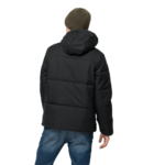Black Windproof Insulated Jacket Men