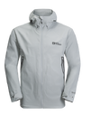 Silver Grey Waterproof, Windproof And Breathable Shell Jacket With Water Resistant Zips
