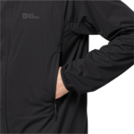 Black Windproof Softshell Jacket