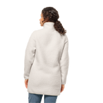 Cotton White Warm Sherpa Fleece Coat