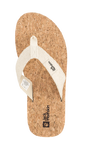 Natural / Cork Men'S Thong Sandals With Cork Footbed