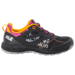 Black / Purple Kids Waterproof Hiking Shoes
