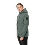 Hedge Green 5-In-1 Hardshell Jacket For Hiking Women