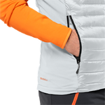 Cool Grey Lightweight And Warm Insulated Vest That Works Well In Damp Conditions.