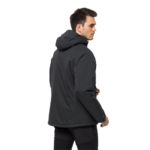 Black Men'S Shell Jacket With Texapore Pro