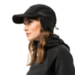 Black Winter Cap With Ear Covers