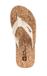Natural / Cork Women'S Thong Sandals With Cork Footbed
