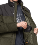 Bonsai Green Very Wind-Resistant Corduroy And Down Jacket Men