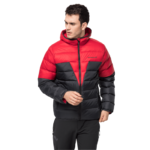 Red Lacquer Windproof Down Jacket Men