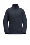 Night Blue Warm Sherpa Fleece Jacket With Two Pockets
