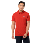 Lava Red Lightweight Polo Shirt Men