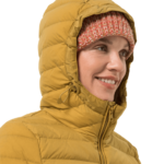 Golden Amber Windproof Down Jacket Women