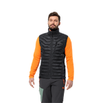 Black Lightweight And Warm Insulated Vest That Works Well In Damp Conditions.