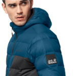 Dark Cobalt Windproof Down Jacket Men