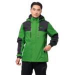 Basil Green Waterproof Hiking Jacket