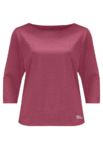 Sangria Red Women’S Merino Wool Half-Sleeve Functional Shirt
