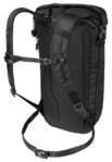 Ultra Black Sustainable Rolltop Backpack With Laptop Compartment