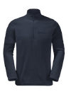 Night Blue Warm, Half-Zip Fleece Pullover Made Of Recycled Polyester