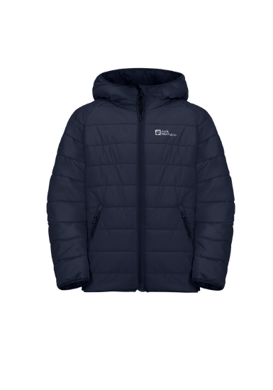 Night Blue Light And Packable Synthetic Insulated, Hooded Jacket.