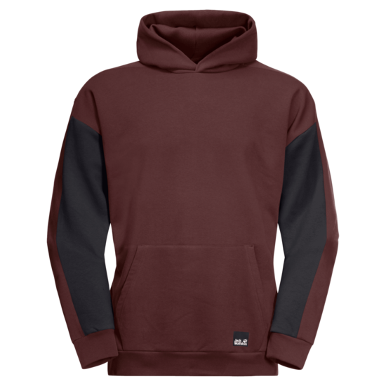 Cordovan Red Hoodie With Organic Cotton Men