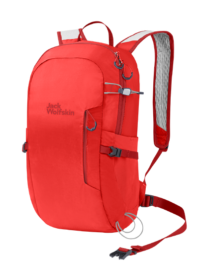 Tango Orange Hiking Pack With Snug Fitting Back System And Sporty Design, Made From Recycled Materials
