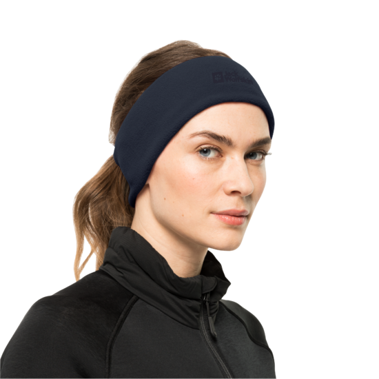 Night Blue Fleece Headband With Polartec