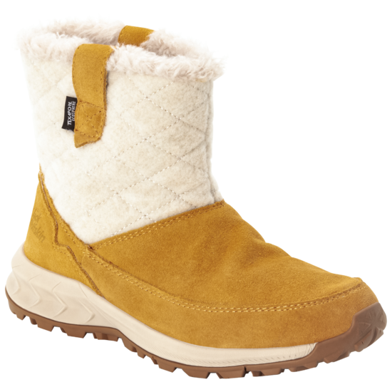 Honey / White Snow Boots