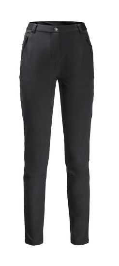 Black Stretchy, Wind Resistant And Water Repellent Softshell Trousers
