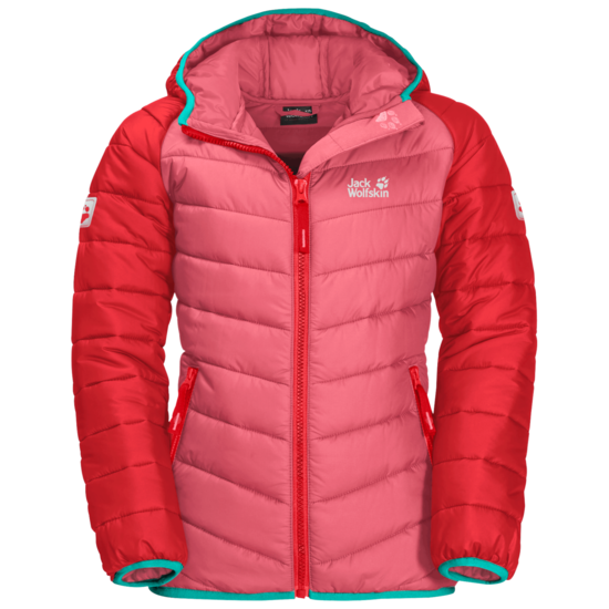 Coral Pink Insulated Jacket Kids