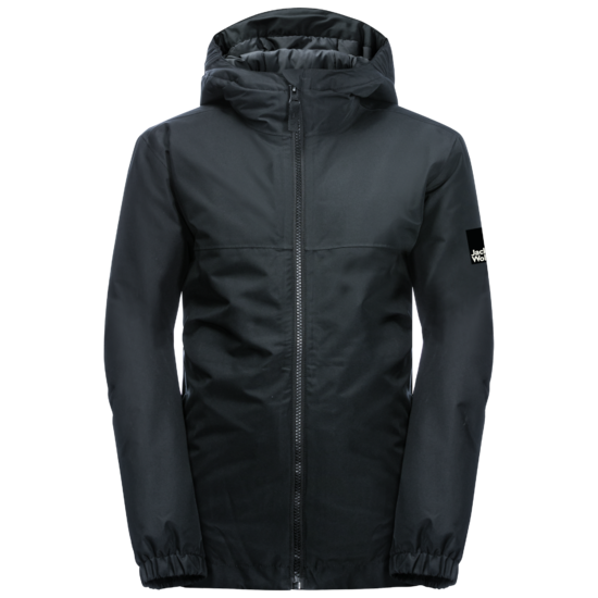 Black Insulated Jacket With Texatherm