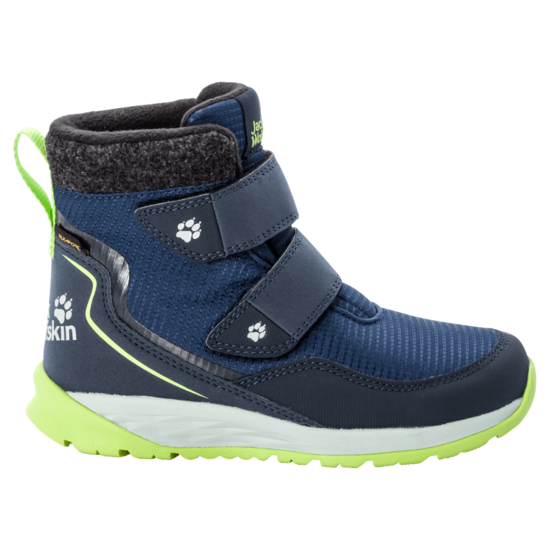 Blue / Lime Children’S Waterproof Winter Boots