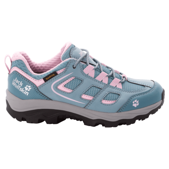 Grey Pink Kids Waterproof Hiking Shoes