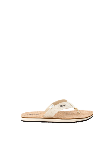 Natural / Cork Men'S Thong Sandals With Cork Footbed