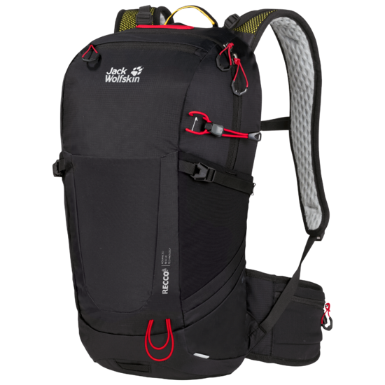 Black Sustainable Hiking Pack With Compass Chip