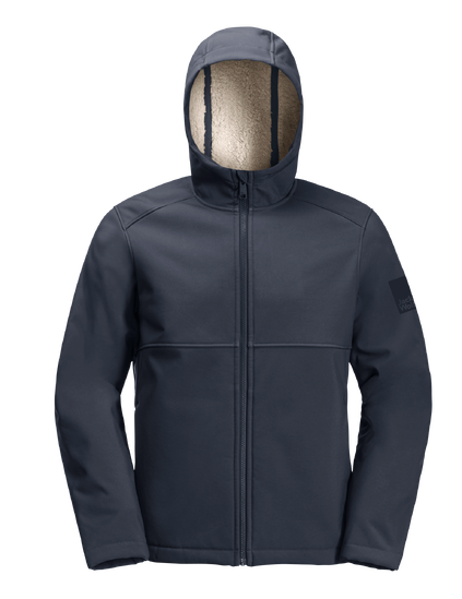 Night Blue Warm, Windproof Jacket With Hood
