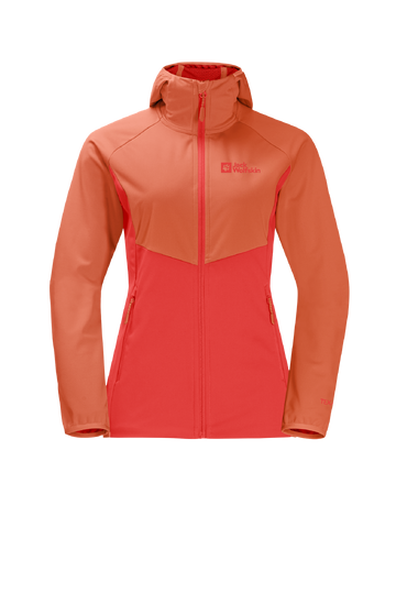 Tango Orange Women'S Softshell Jacket